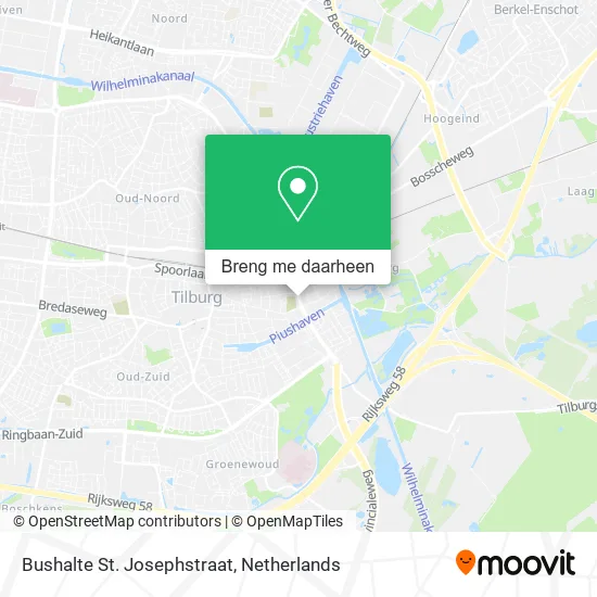 Bushalte St. Josephstraat kaart