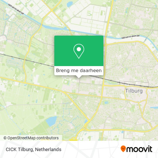 CICK Tilburg kaart