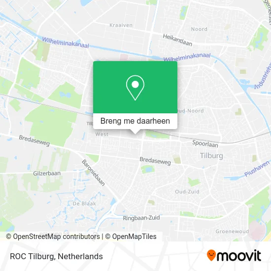 ROC Tilburg kaart
