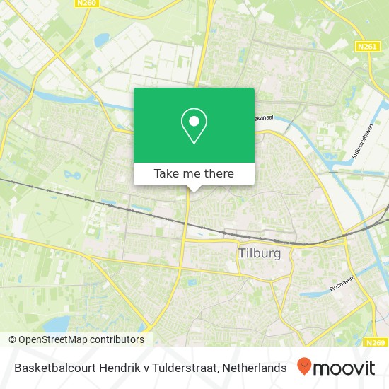 Basketbalcourt Hendrik v Tulderstraat kaart