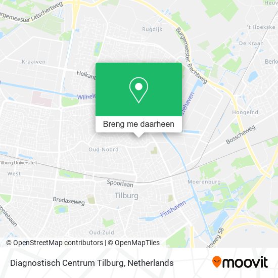 Diagnostisch Centrum Tilburg kaart