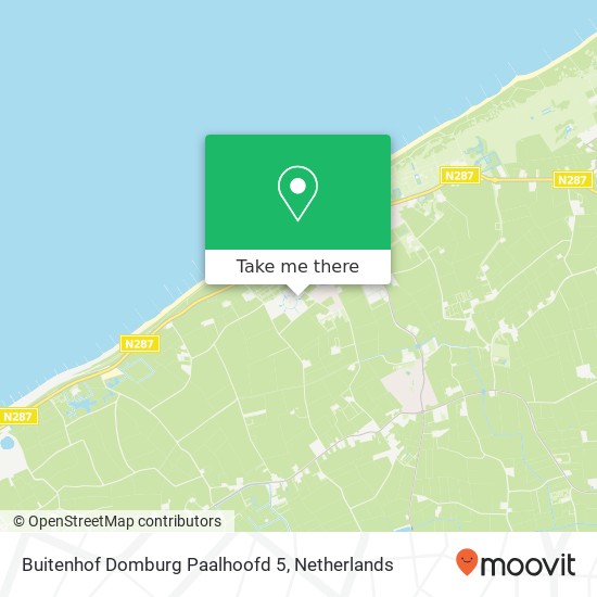 Buitenhof Domburg Paalhoofd 5 kaart