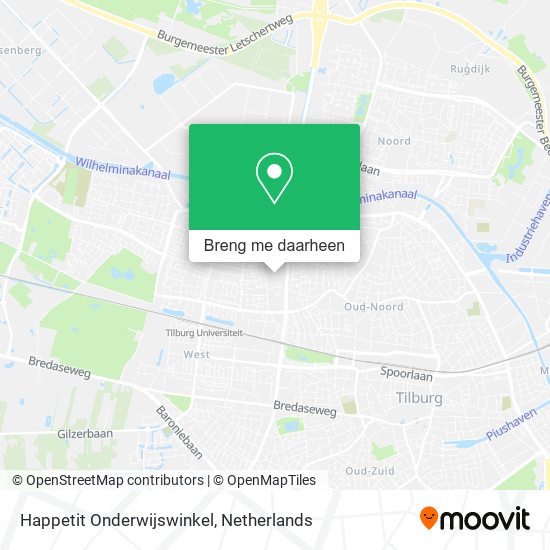 Happetit Onderwijswinkel kaart