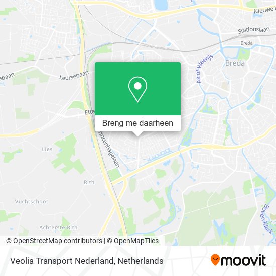Veolia Transport Nederland kaart