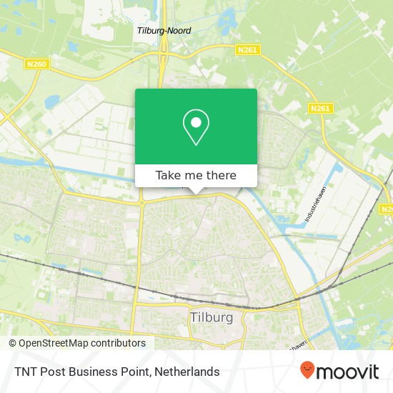 TNT Post Business Point kaart