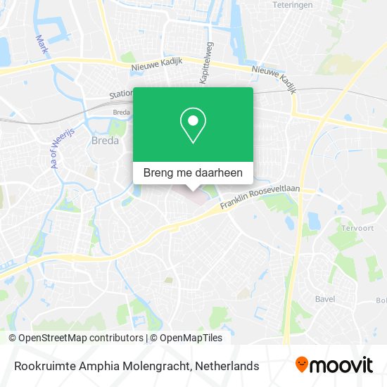 Rookruimte Amphia Molengracht kaart