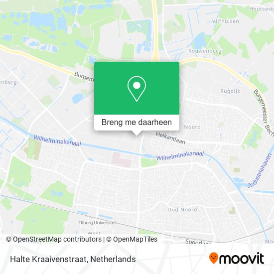 Halte Kraaivenstraat kaart