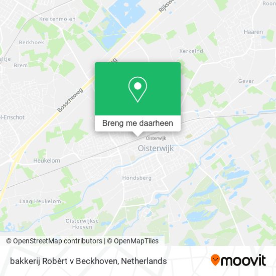 bakkerij Robèrt v Beckhoven kaart