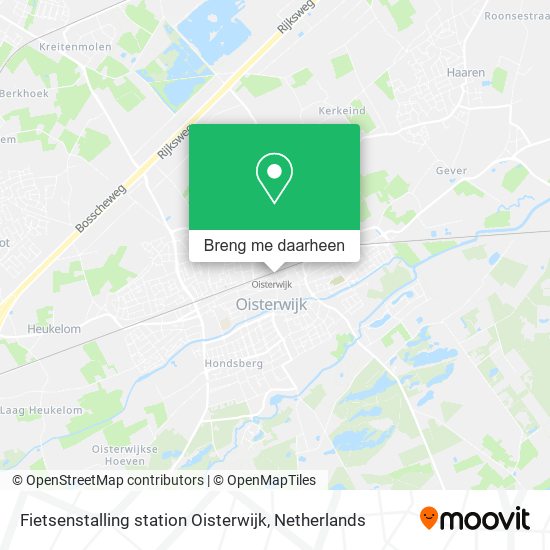 Fietsenstalling station Oisterwijk kaart