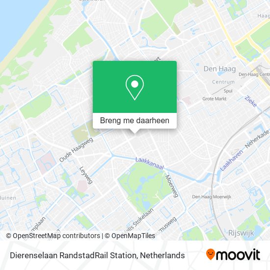 Dierenselaan RandstadRail Station kaart