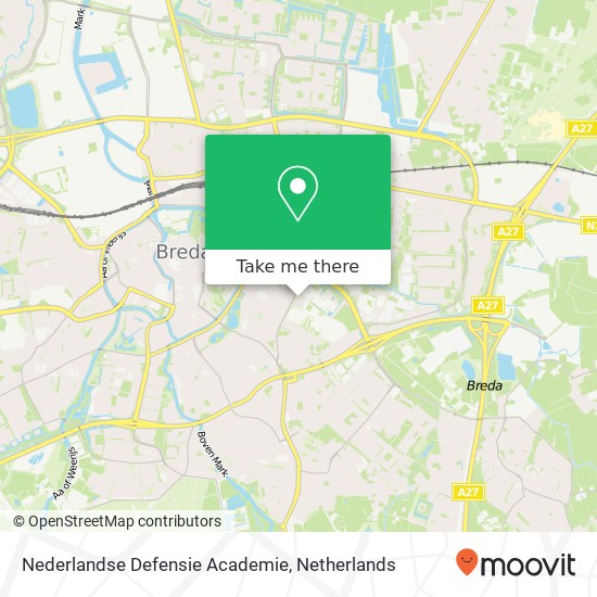 Nederlandse Defensie Academie kaart