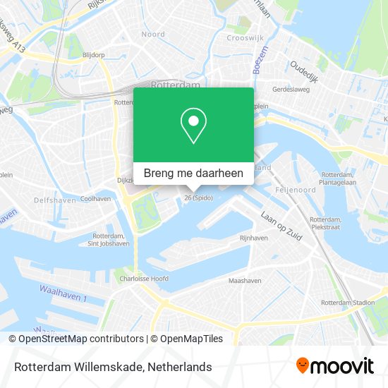 Rotterdam Willemskade kaart