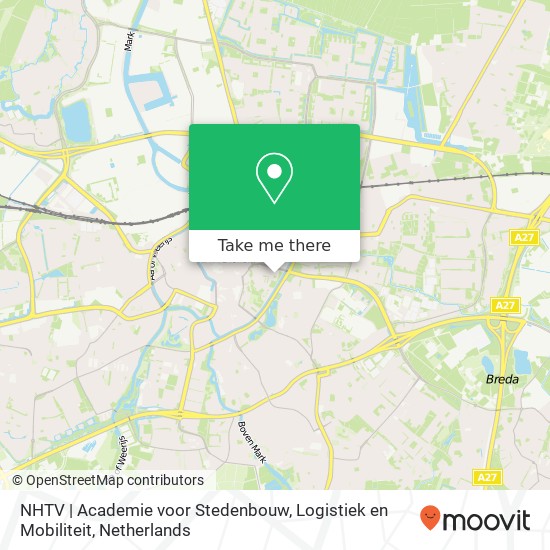 NHTV | Academie voor Stedenbouw, Logistiek en Mobiliteit kaart