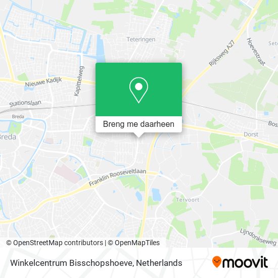 Winkelcentrum Bisschopshoeve kaart