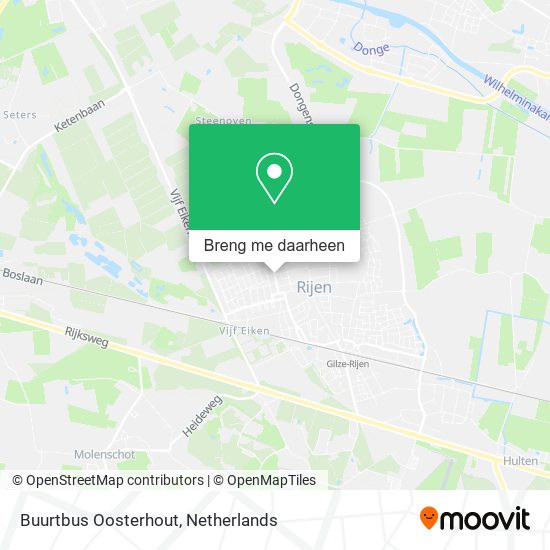Buurtbus Oosterhout kaart