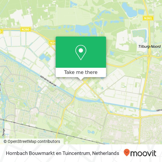 Hornbach Bouwmarkt en Tuincentrum kaart