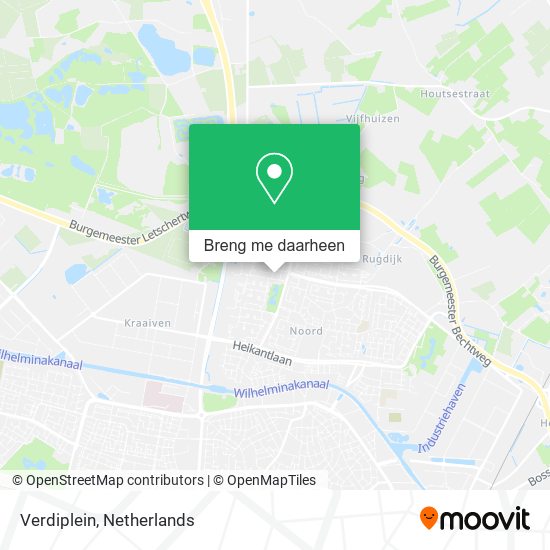 Verdiplein kaart