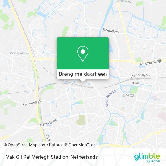 Vak G | Rat Verlegh Stadion kaart
