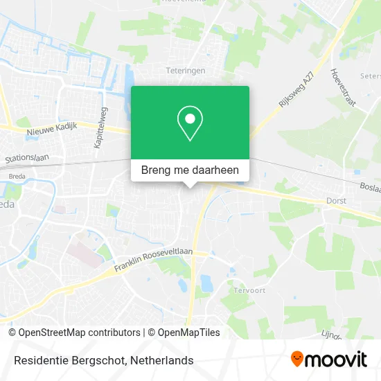 Residentie Bergschot kaart