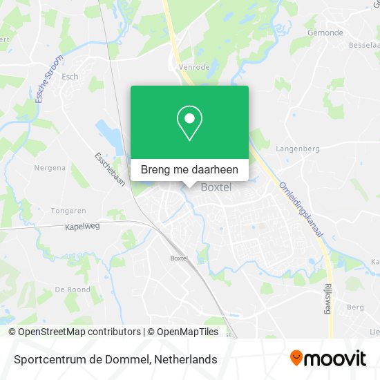 Sportcentrum de Dommel kaart