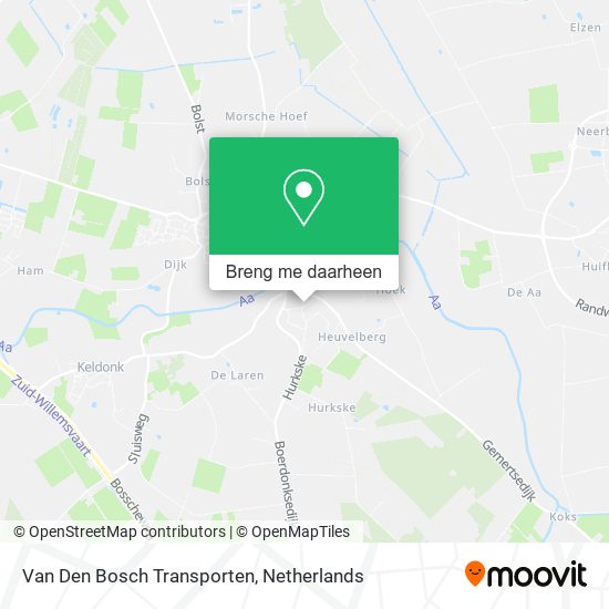 Van Den Bosch Transporten kaart