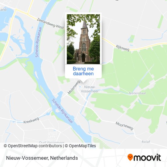 Nieuw-Vossemeer kaart