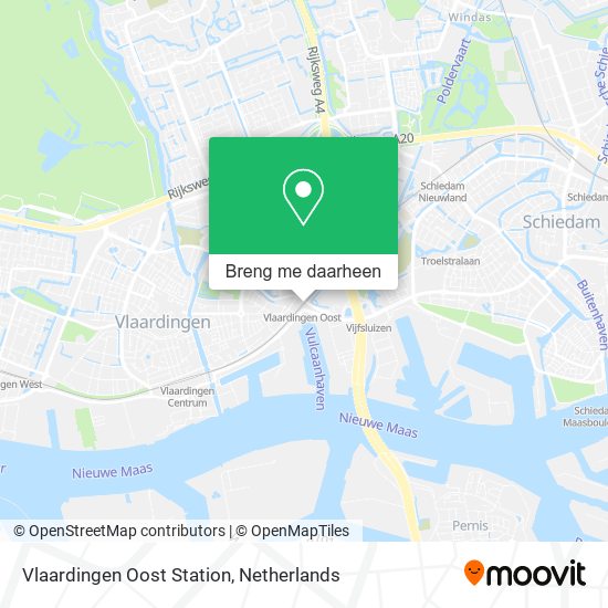 Vlaardingen Oost Station kaart
