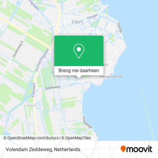 Volendam Zeddeweg kaart