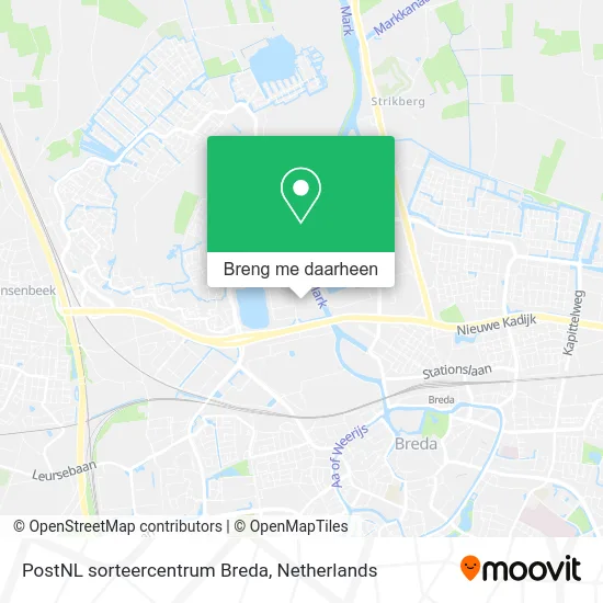 PostNL sorteercentrum Breda kaart