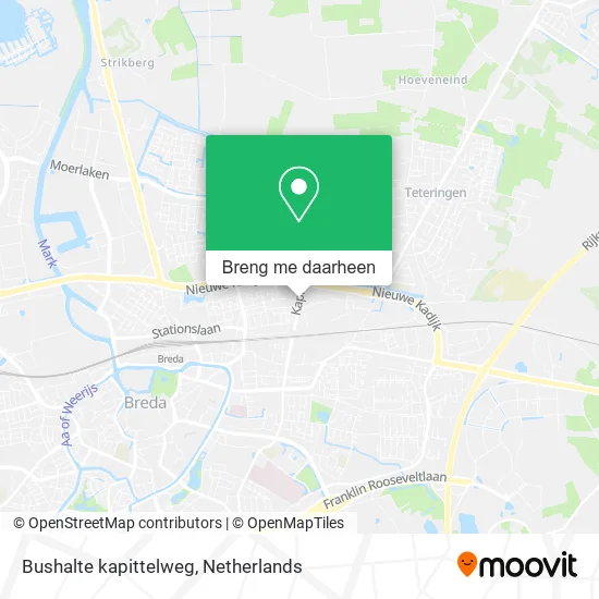 Bushalte kapittelweg kaart