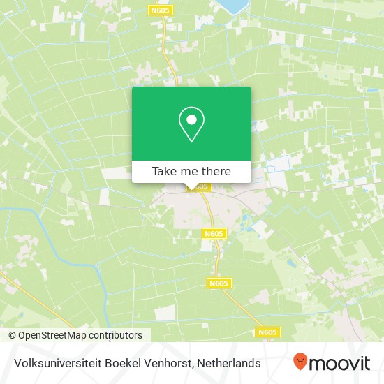 Volksuniversiteit Boekel Venhorst kaart