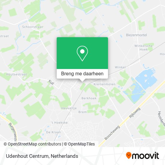 Udenhout Centrum kaart