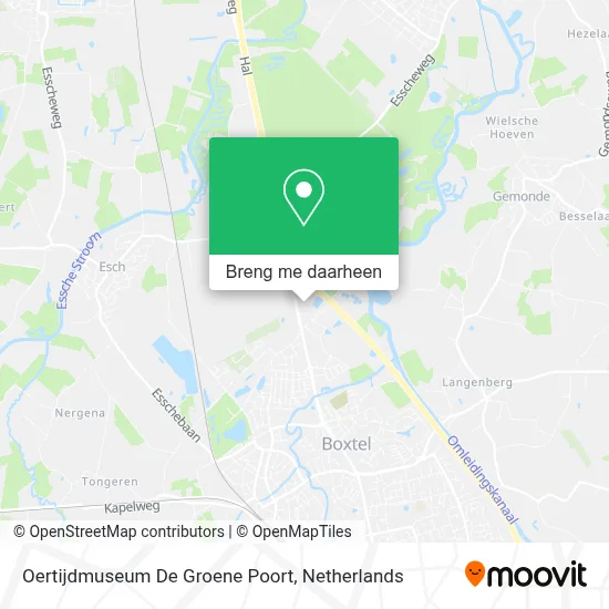 Oertijdmuseum De Groene Poort kaart