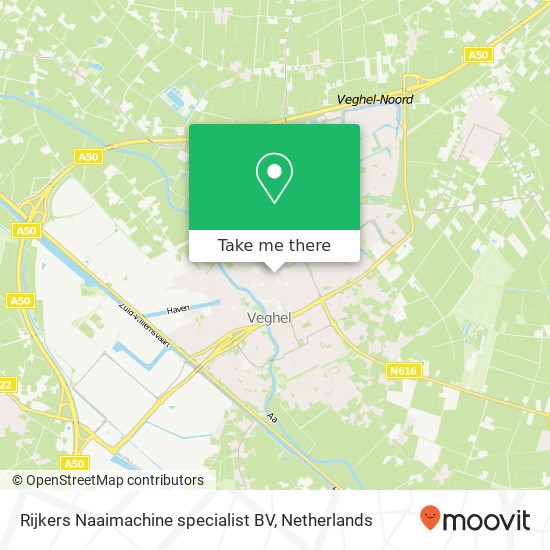 Rijkers Naaimachine specialist BV kaart