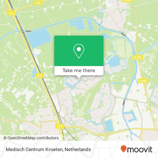 Medisch Centrum Kroeten kaart