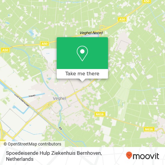 Spoedeisende Hulp Ziekenhuis Bernhoven kaart