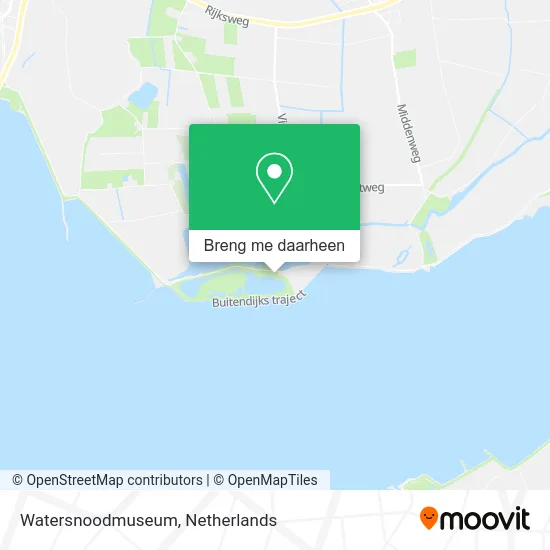 Watersnoodmuseum kaart