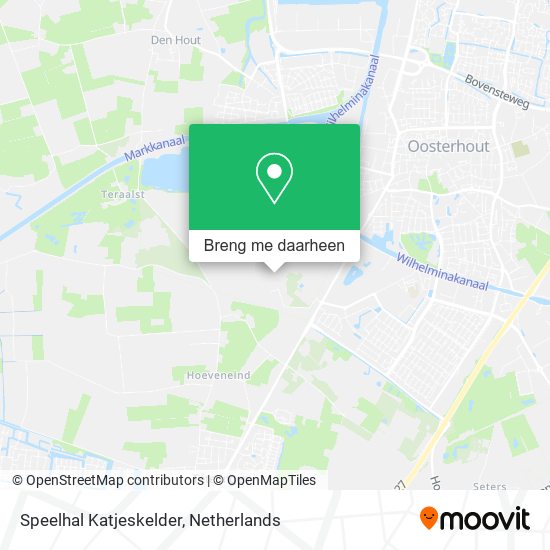 Speelhal Katjeskelder kaart