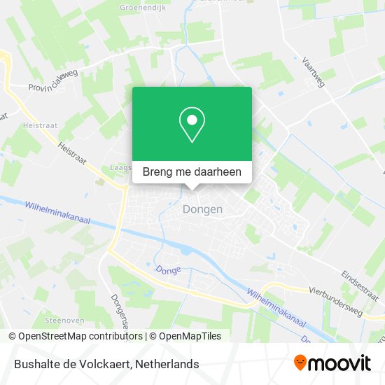 Bushalte de Volckaert kaart