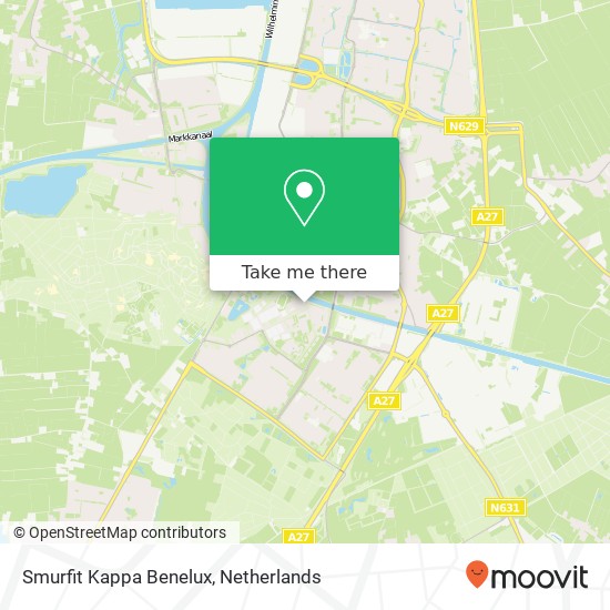 Smurfit Kappa Benelux kaart