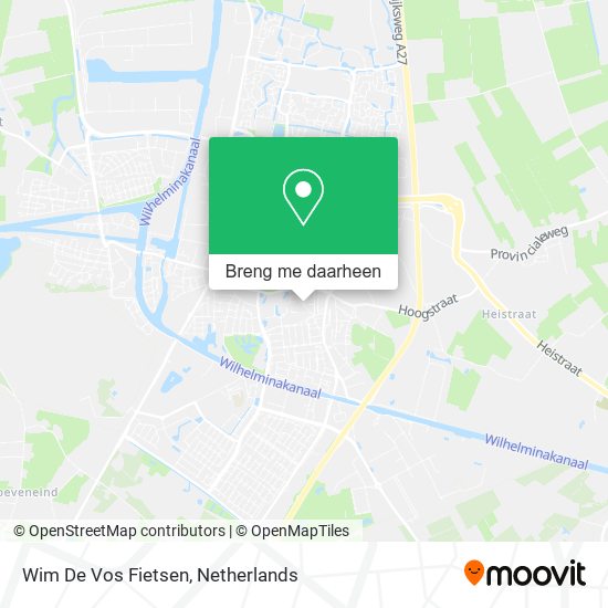 Wim De Vos Fietsen kaart
