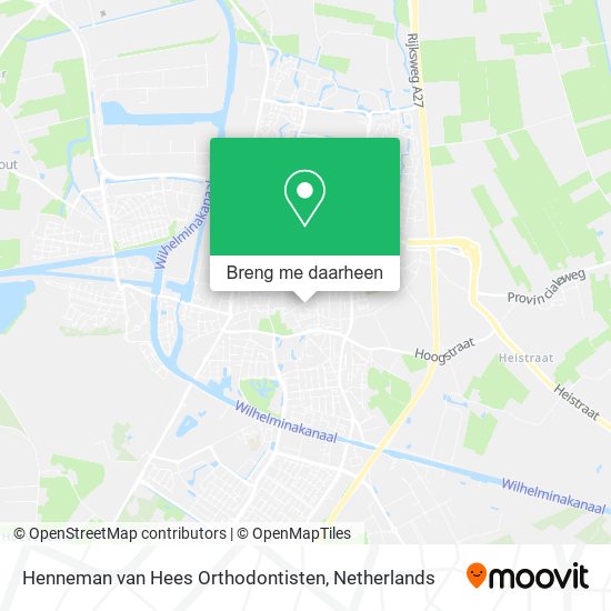 Henneman van Hees Orthodontisten kaart