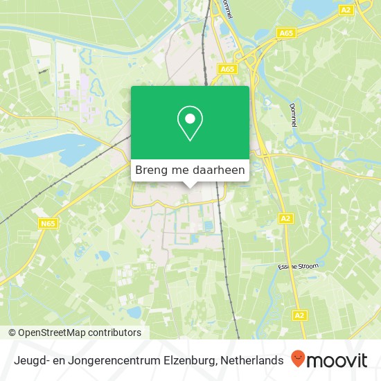 Jeugd- en Jongerencentrum Elzenburg kaart