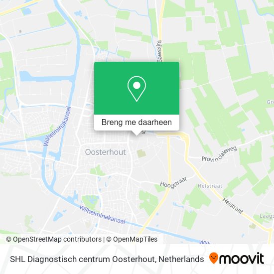 SHL Diagnostisch centrum Oosterhout kaart