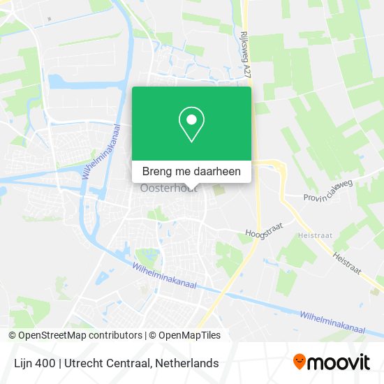 Lijn 400 | Utrecht Centraal kaart