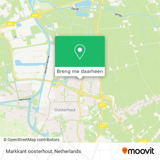 Markkant oosterhout kaart