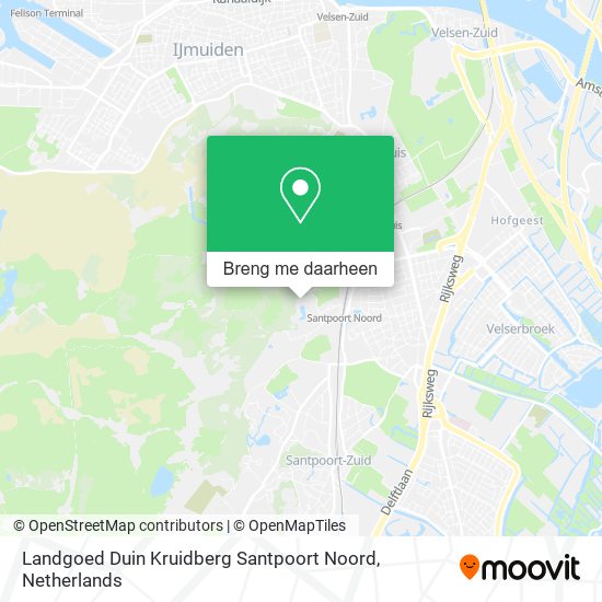 Landgoed Duin Kruidberg Santpoort Noord kaart