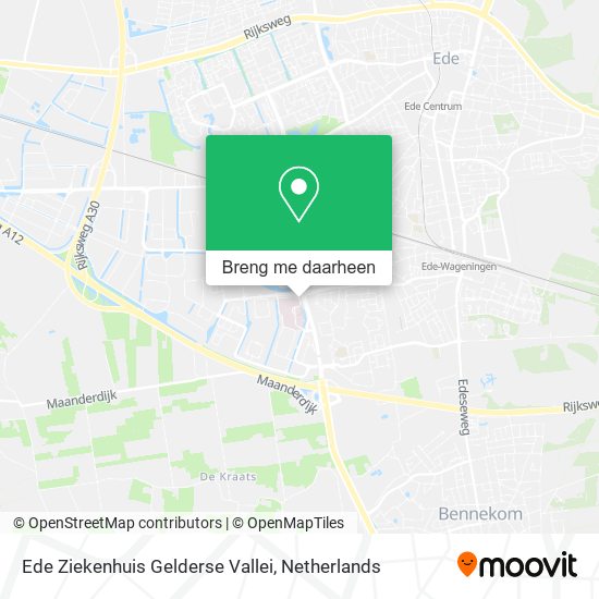 Ede Ziekenhuis Gelderse Vallei kaart