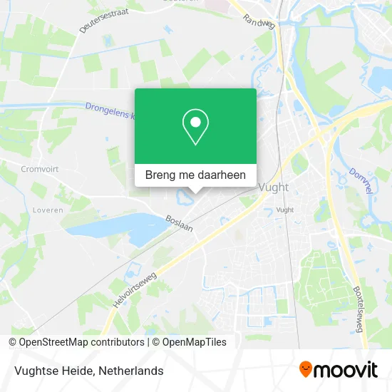 Vughtse Heide kaart