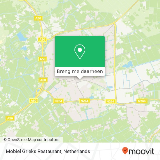 Mobiel Grieks Restaurant kaart